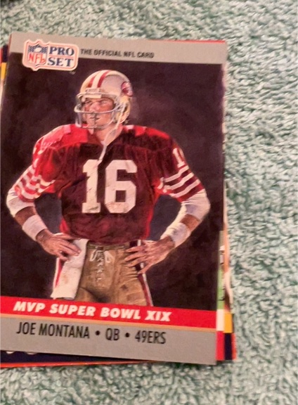 1990 Pro Set #19 Joe Montana Super Bowl XIX MVP — front