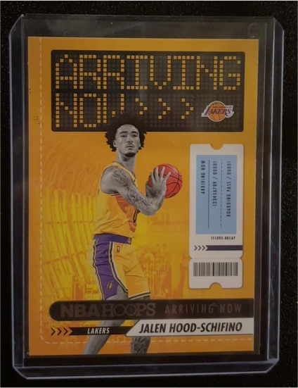 2023-24 Panini NBA Hoops #10 Jalen Hood-Schifino Arriving Now — front