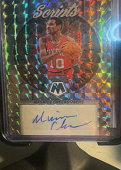 2022-23 Panini Mosaic #MS-CHE Maurice Cheeks Scripts Auto — front