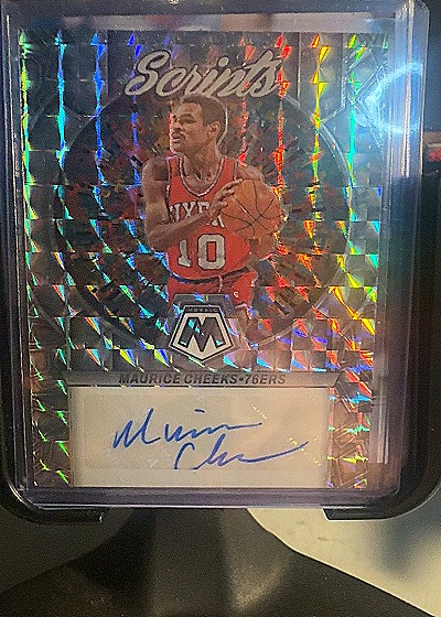 2022-23 Panini Mosaic Scripts #MS-CHE Maurice Cheeks — front
