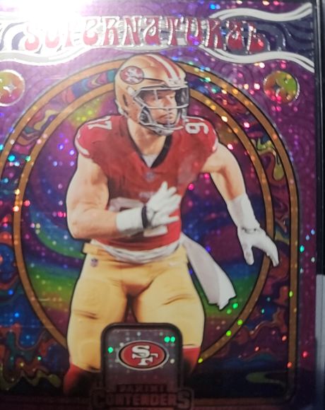 2024 Panini Contenders #10 Nick Bosa Supernatural Sparkle — front
