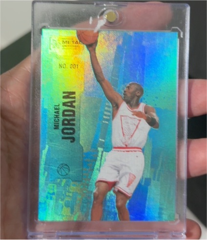 2022 Skybox Metal Universe Champions #001 Michael Jordan — front