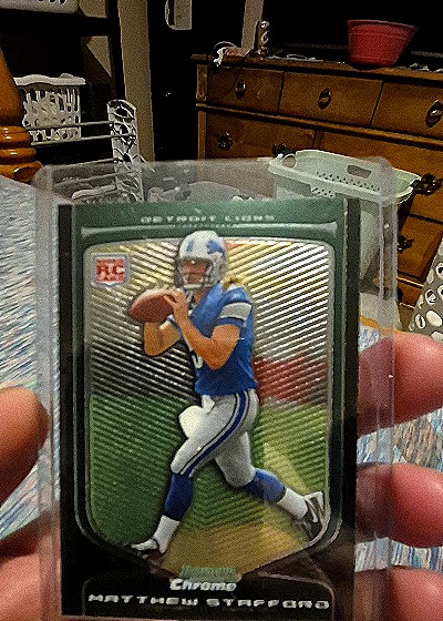 2009 Bowman Chrome #111 Matthew Stafford — front