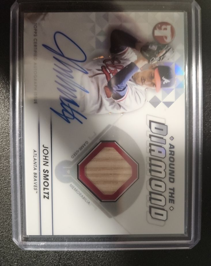 2023 Topps Pristine John Smoltz Around The Diamond Autograph Relic — front