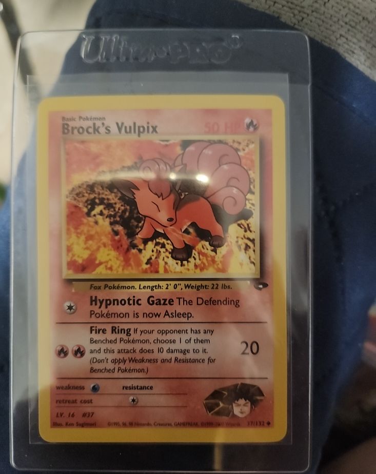 2001 Pokémon Brock's Vulpix #37 — front