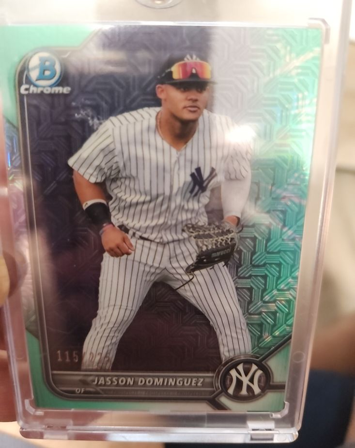 2022 Bowman Chrome #BCP-98 Jasson Dominguez — front
