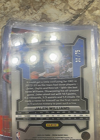 2023-24 Panini Prizm #30 Jalen Williams — back