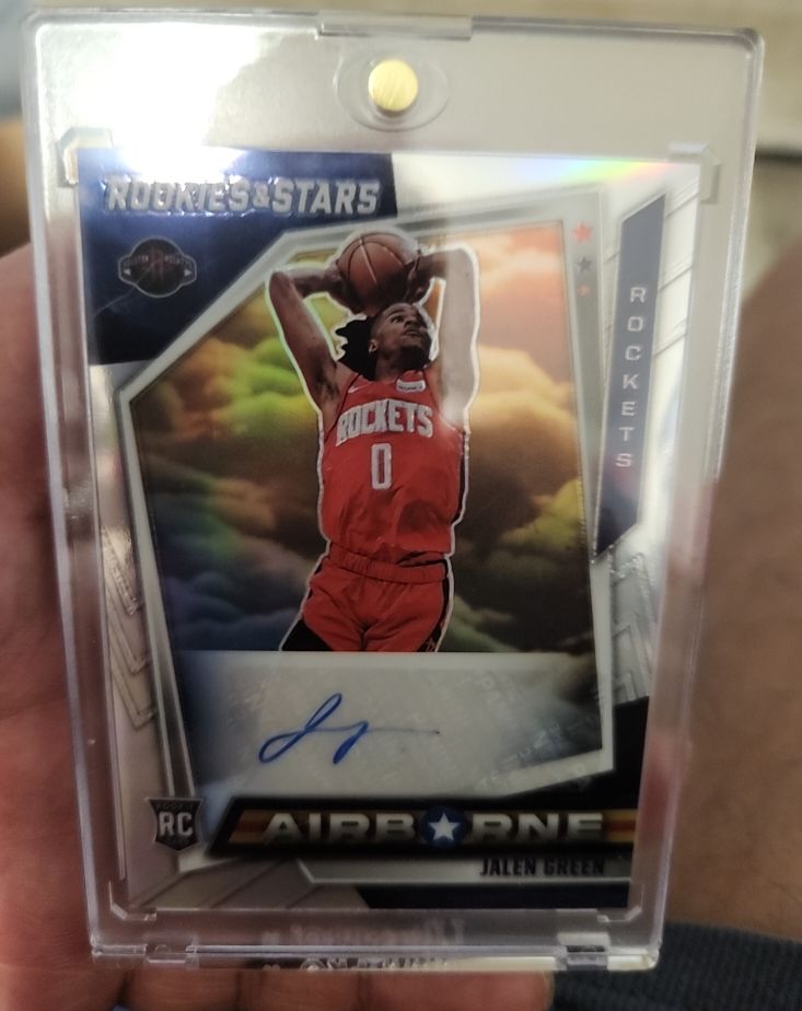 2021-22 Panini Chronicles Rookies & Stars Airborne #AIR-JGR Jalen Green — front