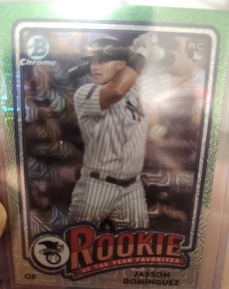 2024 Bowman Chrome Rookie of the Year Favorites #ROY-6 Jasson Dominguez — front