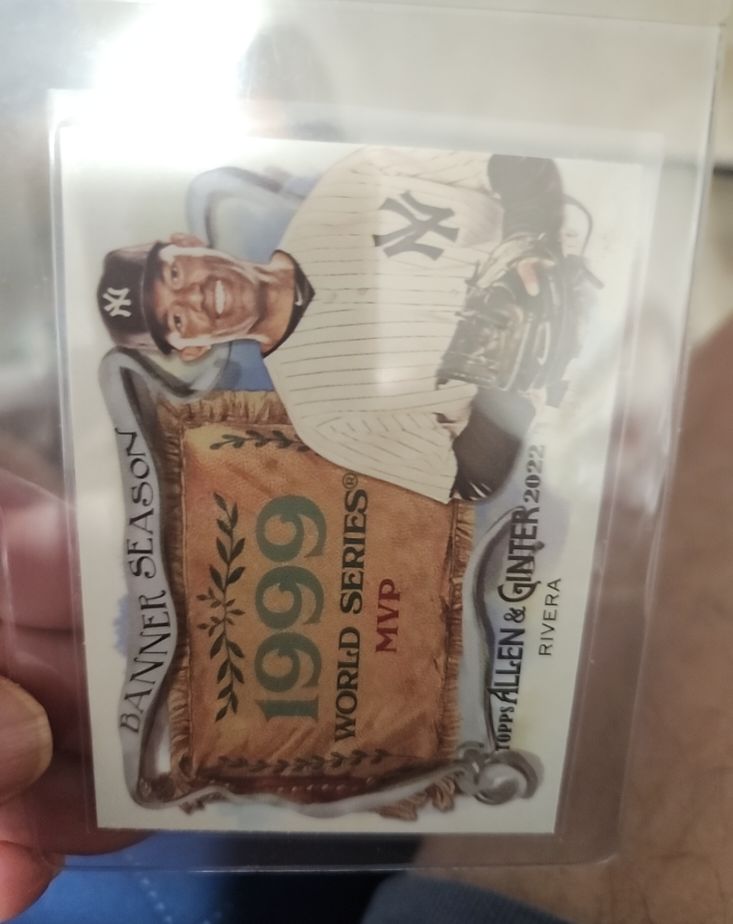 2022 Topps Allen & Ginter Banner Seasons #BS-22 Mariano Rivera — front