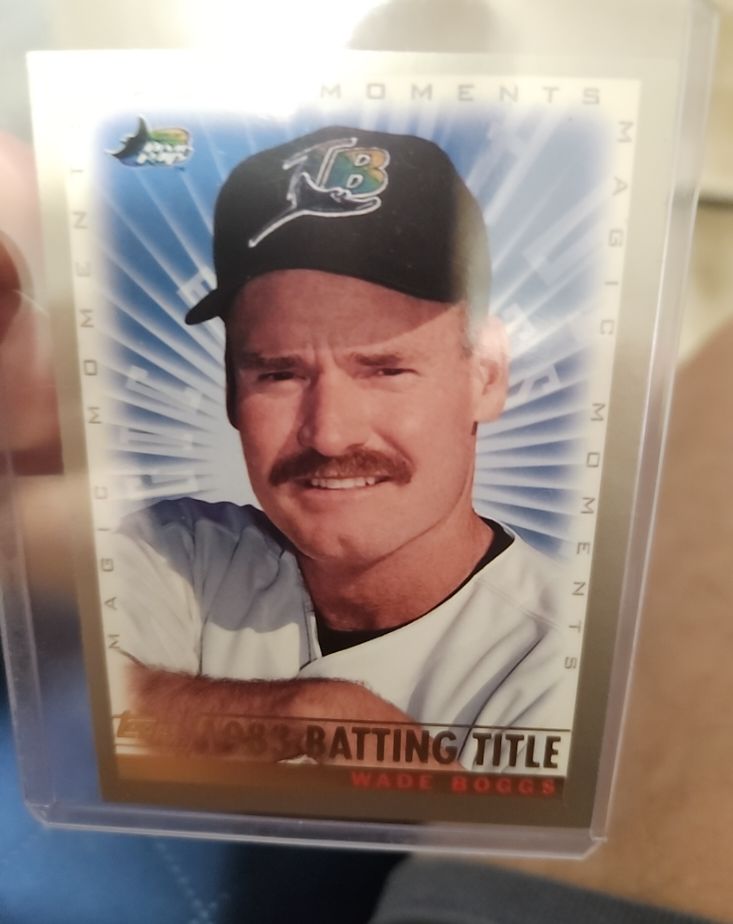 1999 Topps #239 Wade Boggs 1983 Batting Title Magic Moments — front