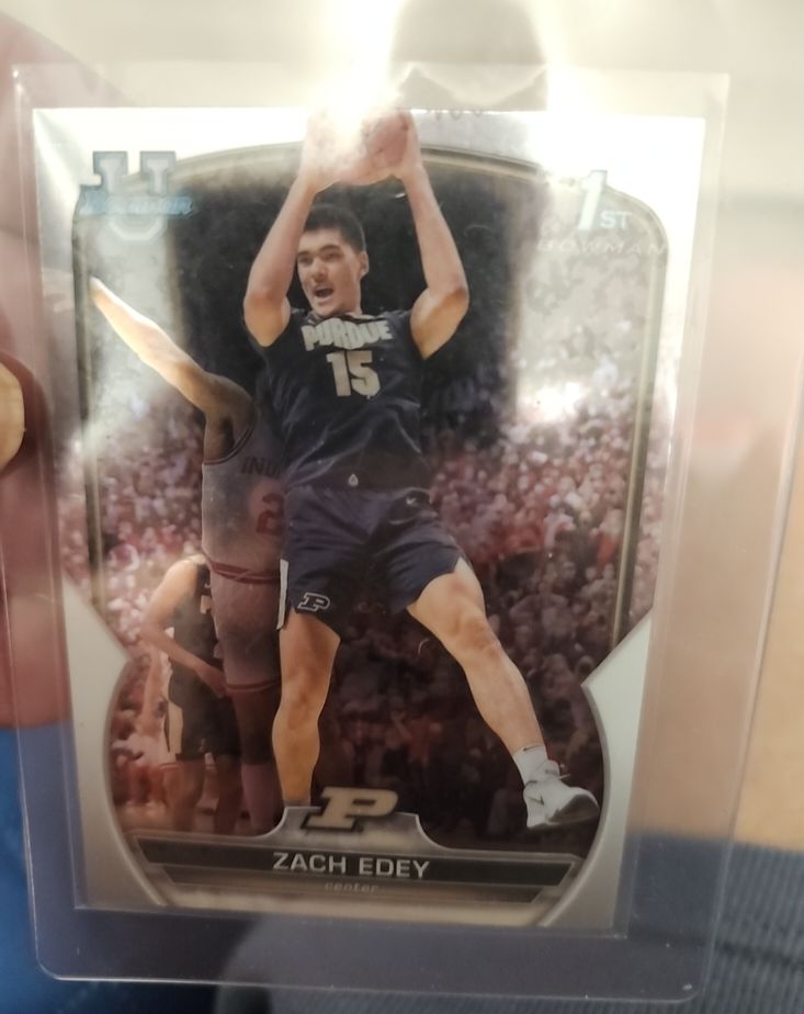2022-23 Bowman University Chrome #79 Zach Edey — front
