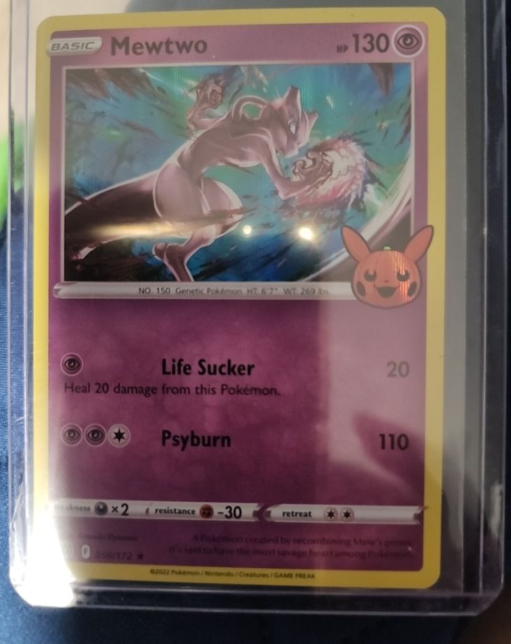 2022 Pokémon TCG #56 Mewtwo Trick or Trade Halloween — front