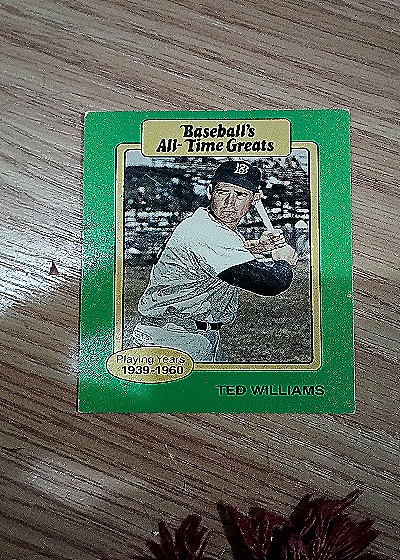 1987 Hygrade Baseball's All-Time Greats #NNO Ted Williams — front