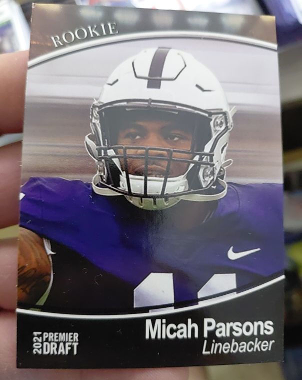 2021 SAGE Premier Draft #10 Micah Parsons — front