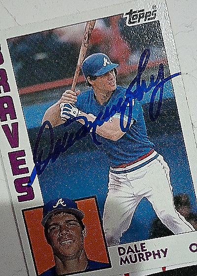 1984 Topps #654 Dale Murphy — front