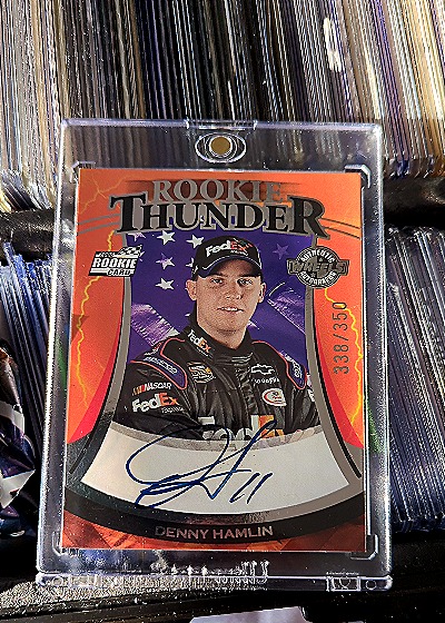 2006 Wheels Rookie Thunder #338 Denny Hamlin — front