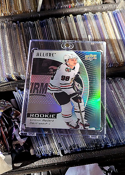 2023-24 Upper Deck Allure #102 Connor Bedard Rookie Card — front