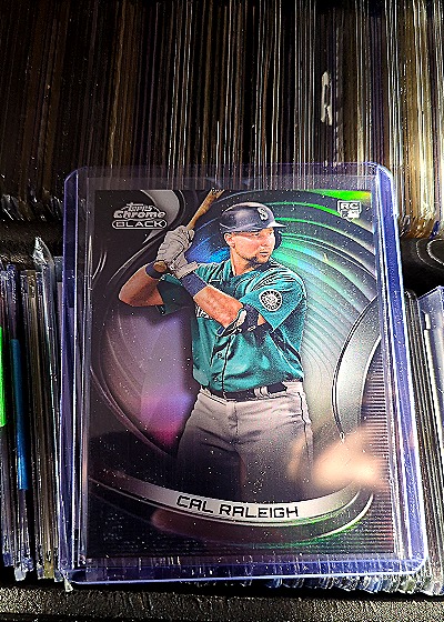 2022 Topps Chrome Black #32 Cal Raleigh — front
