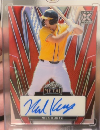 2024 Leaf Metal #BA-NK1 Nick Kurtz — front