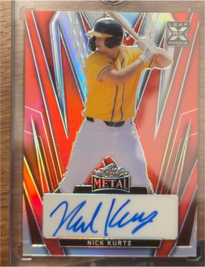 2024 Leaf Metal #BA-NK1 Nick Kurtz — front