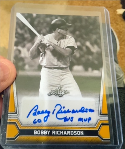 2021 Leaf # Bobby Richardson — front
