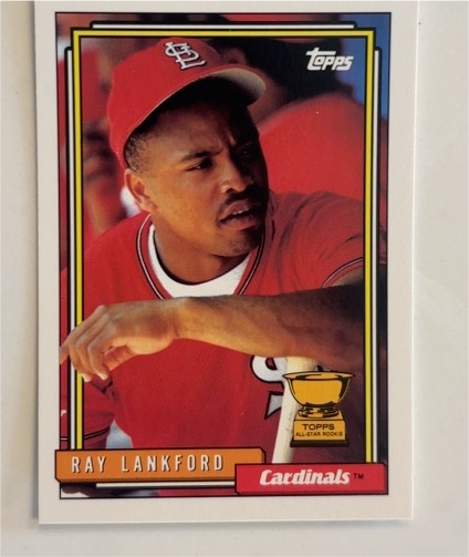 1992 Topps #292 Ray Lankford — front