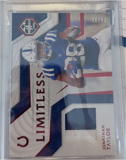 2021 Panini Limited Limitless Patch #LM-JT Jonathan Taylor — front