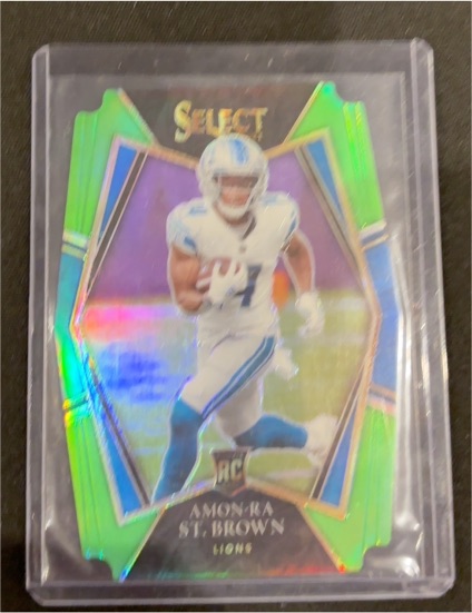 2021 Panini Select #108 Amon-Ra St. Brown — front