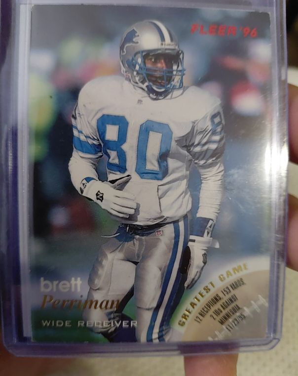 1996 Fleer Greatest Game #46 Brett Perriman — front