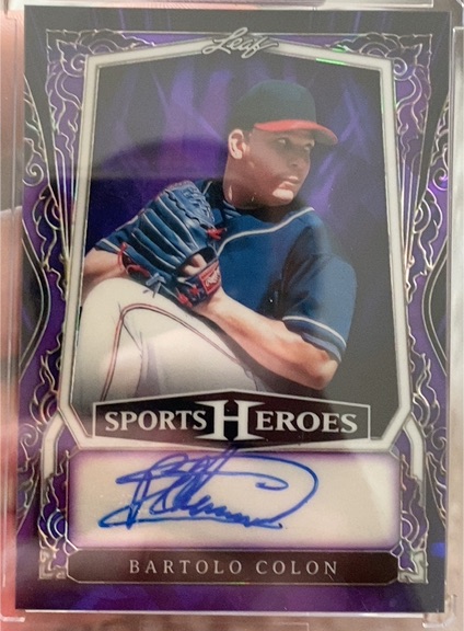 2025 Leaf Sports Heroes #BA-BC1 Bartolo Colon — front