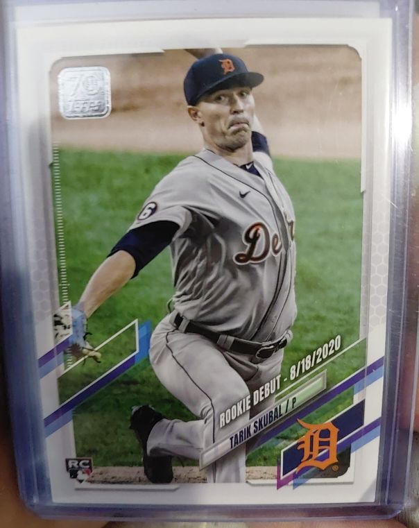 2021 Topps Update #US284 Tarik Skubal Rookie Debut — front