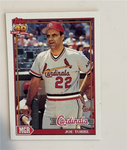 1991 Topps #351 Joe Torre — front