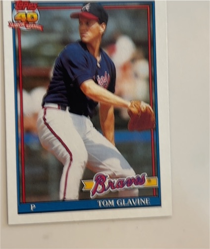 1991 Topps #82 Tom Glavine Atlanta Braves — front
