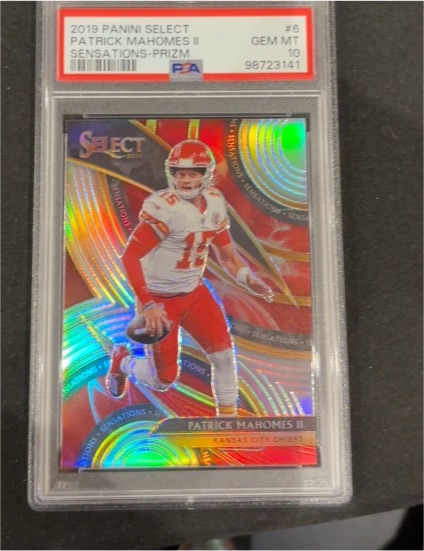 2019 Panini Select #6 Patrick Mahomes II Sensations Prizm — front