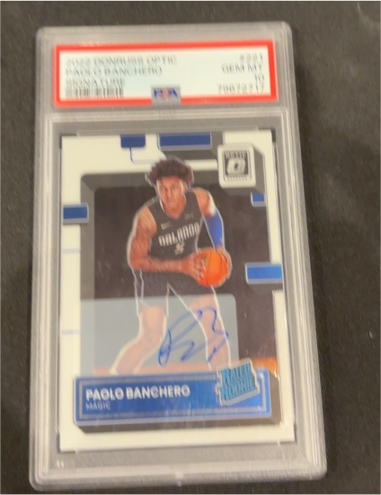 2022-23 Panini Donruss Optic #221 Paolo Banchero Rated Rookie — front