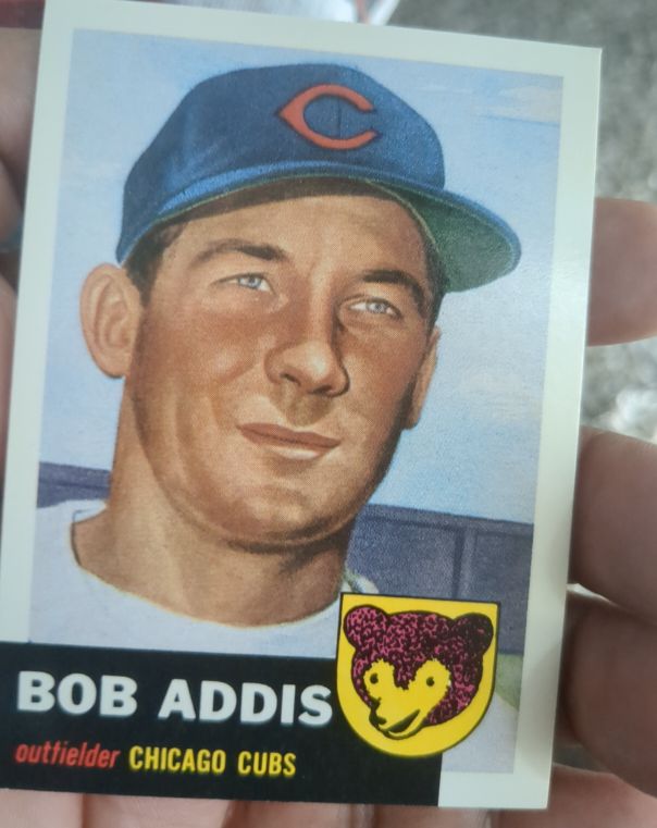 1953 Topps #157 Bob Addis — front