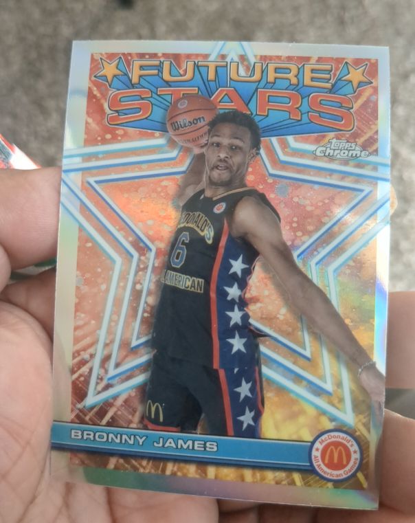 2023 Topps Chrome McDonald's All American #FS-10 Bronny James Future Stars — front