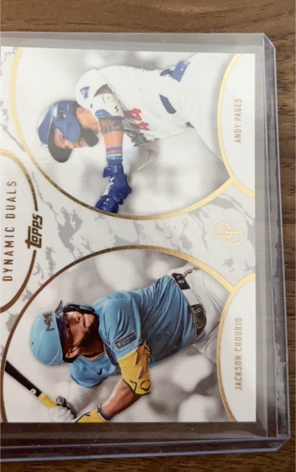 2024 Topps Dynamic Duals #DD-AP/JC Andy Pages / Jackson Chourio — front