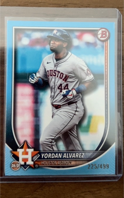 2025 Bowman #25 Yordan Alvarez — front