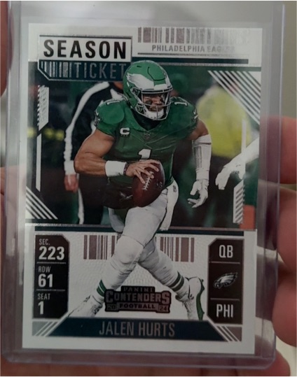 2024 Panini Contenders Season Ticket #79 Jalen Hurts — front