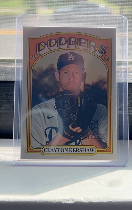 2021 Topps Heritage #37 Clayton Kershaw — front