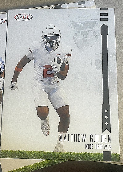 2025 Sage Football Black #Unknown Matthew Golden — front