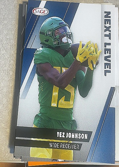 2025 SAGE Next Level #100 Tez Johnson — front