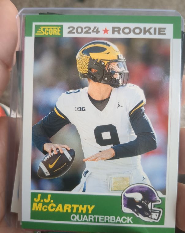 2024 Score #8 J.J. McCarthy — front