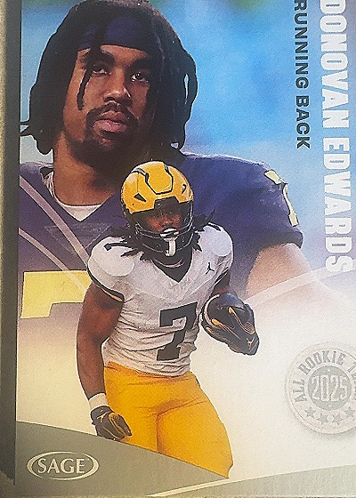2025 SAGE High Series #155 Donovan Edwards — front