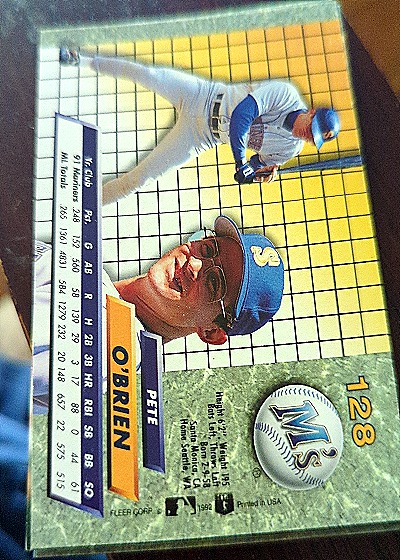 1992 Fleer Ultra #128 Pete O'Brien — front