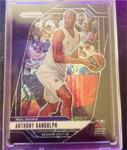 2017-18 Panini Prizm Turkish Airlines EuroLeague Anthony Randolph — front