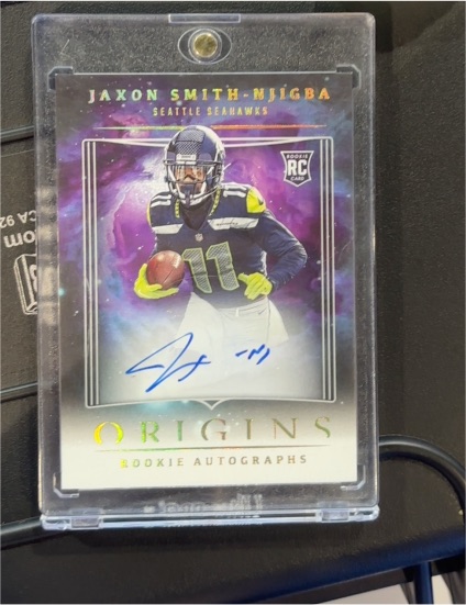 2023 Panini Origins #RATRE Jaxon Smith-Njigba Rookie Autographs — front