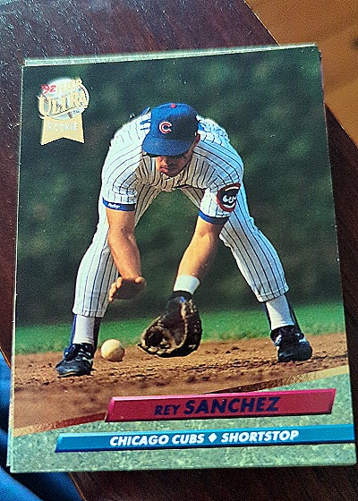 1992 Fleer Ultra #180 Rey Sanchez — front